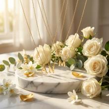 Златно колие с инициали