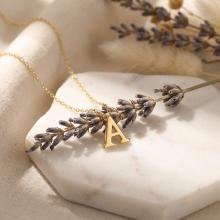 Златно колие с инициали