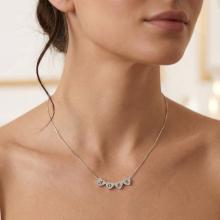 Сребърно колие със сърце и възможност за гравиране Сребърно колие със сърце и възможност за гравиране