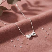 Сребърно колие със сърце и възможност за гравиране Сребърно колие със сърце и възможност за гравиране