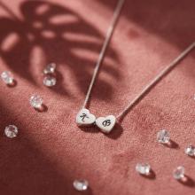 Сребърно колие със сърце и възможност за гравиране Сребърно колие със сърце и възможност за гравиране