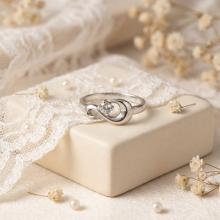 Сребърен пръстен с циркон Безкрайност