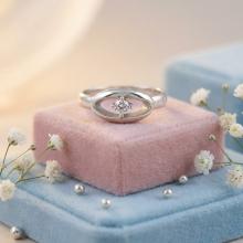 Сребърен пръстен Iris с цирконий