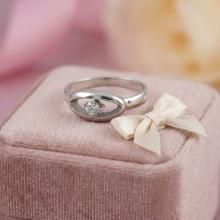 Сребърен пръстен Iris с цирконий