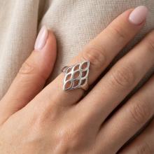 Сребърен Пръстен Ромб