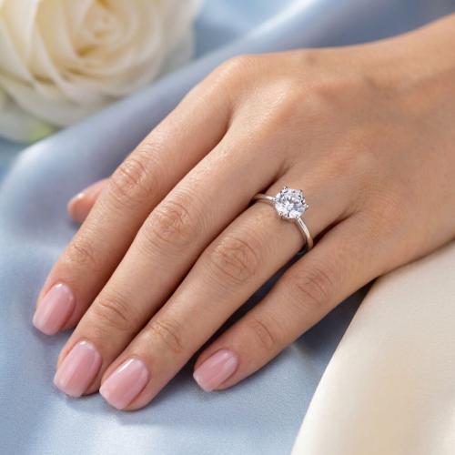  Сребърен пръстен с цирконий Selena