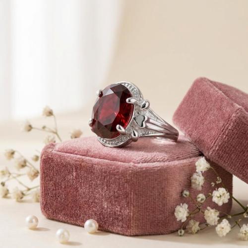  Сребърен Пръстен Рубин