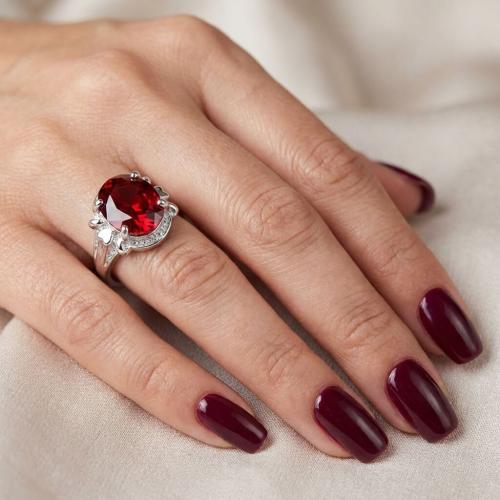  Сребърен Пръстен Рубин