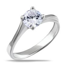 Сребърен пръстен с циркон