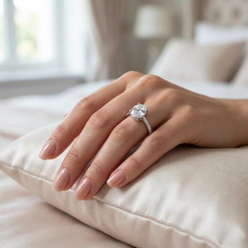  Сребърен пръстен с циркон