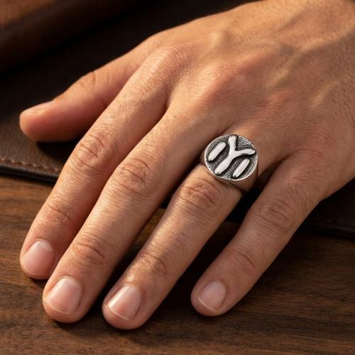  Сребърен Пръстен със Знака на рода Дуло