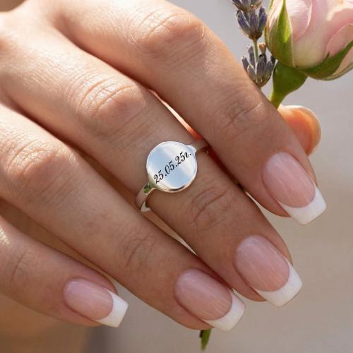  Сребърен Пръстен с с възможност за гравиране