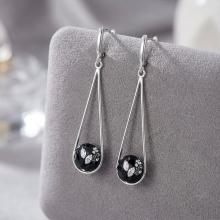 Сребърни Обеци С Кристали От Sw® SO303 Black Marquise Сребърни Обеци С Кристали От Sw® SO303 Black Marquise