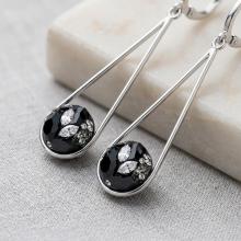 Сребърни Обеци С Кристали От Sw® SO303 Black Marquise Сребърни Обеци С Кристали От Sw® SO303 Black Marquise