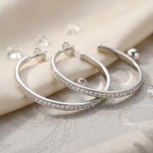 Сребърни обеци с кристали от Sw® Francesca Crystal Сребърни обеци с кристали от Sw® Francesca Crystal