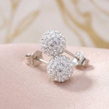 Сребърни обеци с кристали от Sw® SO313 Crystal Сребърни обеци с кристали от Sw® SO313 Crystal