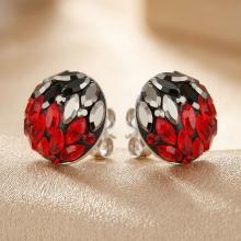 Сребърни обеци с кристали от Sw® Кръговрат Red Hematite Сребърни обеци с кристали от Sw® Кръговрат Red Hematite