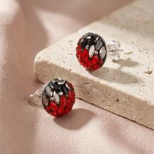 Сребърни обеци с кристали от Sw® Кръговрат Red Hematite Сребърни обеци с кристали от Sw® Кръговрат Red Hematite