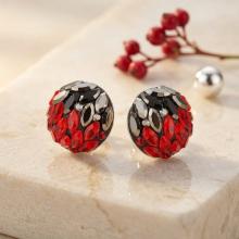 Сребърни обеци с кристали от Sw® Кръговрат Red Hematite Сребърни обеци с кристали от Sw® Кръговрат Red Hematite