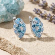 Сребърни обеци Elara Deep Blue Сребърни обеци Elara Deep Blue