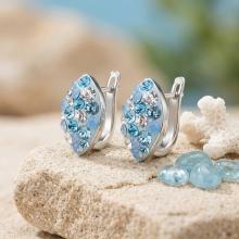 Сребърни обеци Elara Deep Blue Сребърни обеци Elara Deep Blue