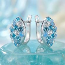 Сребърни обеци Elara Deep Blue Сребърни обеци Elara Deep Blue