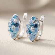 Сребърни обеци Elara Deep Blue Сребърни обеци Elara Deep Blue