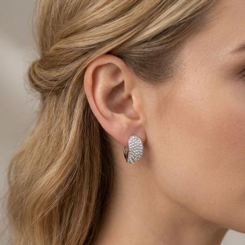 Сребърни обеци с кристали от Sw® SO320 Crystal Boutique