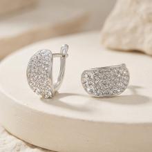 Сребърни обеци с кристали от Sw® SO320 Crystal Boutique