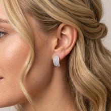 Сребърни обеци с кристали от Sw® SO320 Crystal Boutique