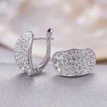 Сребърни обеци с кристали от Sw® SO320 Crystal Boutique