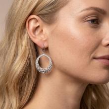 Сребърни обеци с кристали от Sw® Silver shade Сребърни обеци с кристали от Sw® Silver shade