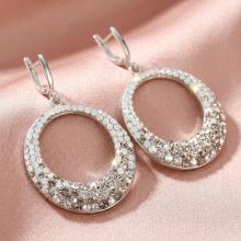 Сребърни обеци с кристали от Sw® Silver shade Сребърни обеци с кристали от Sw® Silver shade