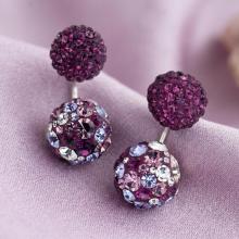 Сребърни Обеци С Кристали От Sw® SO329 Blush Rose
