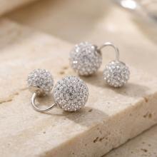 Сребърни обеци с кристали от Sw® SO329 Crystal Сребърни обеци с кристали от Sw® SO329 Crystal