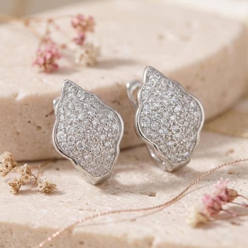 Сребърни обеци Vivienne Crystal