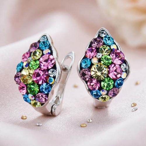 Сребърни обеци Vivienne Multicolor