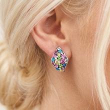 Сребърни обеци Vivienne Multicolor