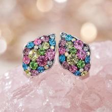 Сребърни обеци Vivienne Multicolor