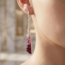 Сребърни обеци Scarlett с кристали от Sw® Bold Rose