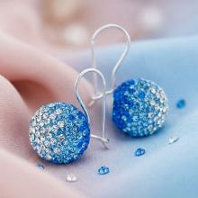 Сребърни Обеци С Кристали От Sw® SO340 Sapphire, Light Sapphire and Crystal Сребърни Обеци С Кристали От Sw® SO340 Sapphire, Light Sapphire and Crystal
