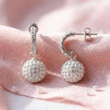 Сребърни обеци с кристали от Sw® SO343 Сребърни обеци с кристали от Sw® SO343