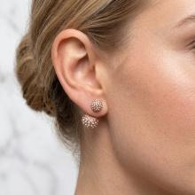 Сребърни обеци с кристали от Sw® SO329 Peach Gold Сребърни обеци с кристали от Sw® SO329 Peach Gold