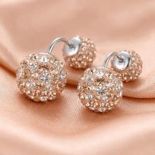Сребърни обеци с кристали от Sw® SO329 Peach Gold Сребърни обеци с кристали от Sw® SO329 Peach Gold
