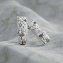 Сребърни обеци с кристали от Sw® Alex Silver Shade Сребърни обеци с кристали от Sw® Alex Silver Shade