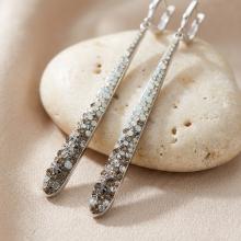 Сребърни обеци Nova с кристали от Sw® Silver Shade Сребърни обеци Nova с кристали от Sw® Silver Shade