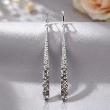 Сребърни обеци Nova с кристали от Sw® Silver Shade Сребърни обеци Nova с кристали от Sw® Silver Shade