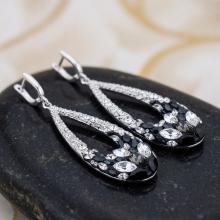 Сребърни Обеци С Кристали От Sw® SO371 Black Marquise Сребърни Обеци С Кристали От Sw® SO371 Black Marquise