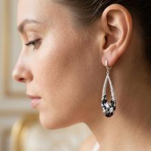 Сребърни Обеци С Кристали От Sw® SO371 Black Marquise Сребърни Обеци С Кристали От Sw® SO371 Black Marquise