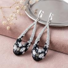 Сребърни Обеци С Кристали От Sw® SO371 Black Marquise Сребърни Обеци С Кристали От Sw® SO371 Black Marquise